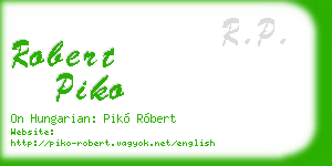 robert piko business card